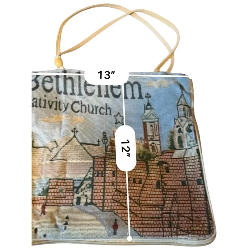 Bethlehem Nativity Church tapestry Tote bag‎ from Jerusalem